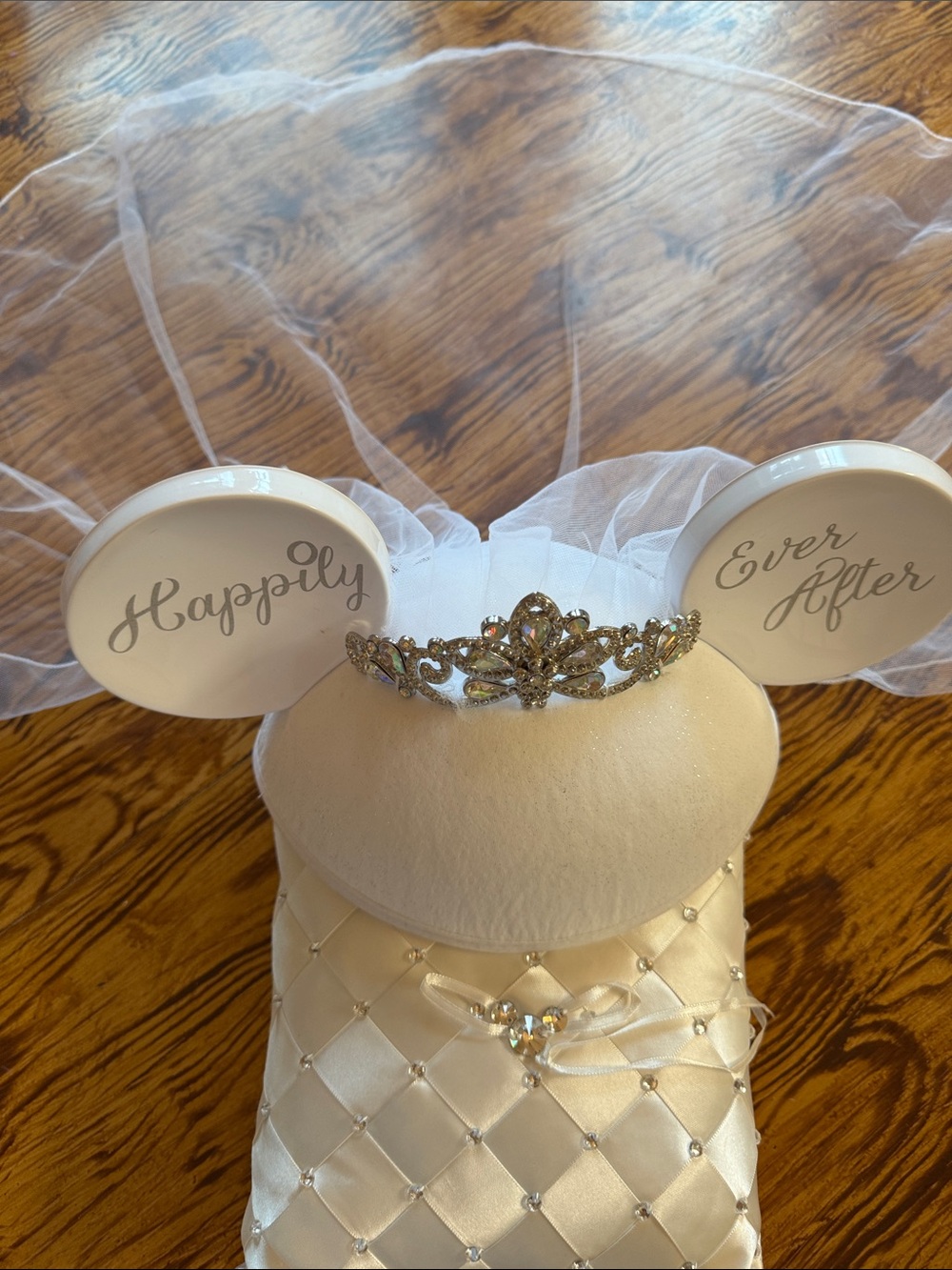 Happily ever after ears & ring pillow